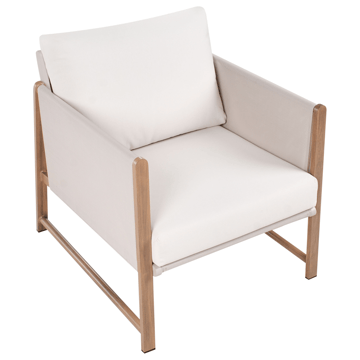 Soffgrupp utomhus med Bord och Fotpall 5-Sits Nola - Beige/Brun - Utemöbler & utemiljö - Utegrupp - Soffgrupp utomhus