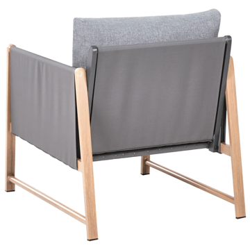 Soffgrupp utomhus med Bord och Fotpall 5-Sits Nola - Grå/Brun - Utemöbler & utemiljö - Utegrupp - Soffgrupp utomhus