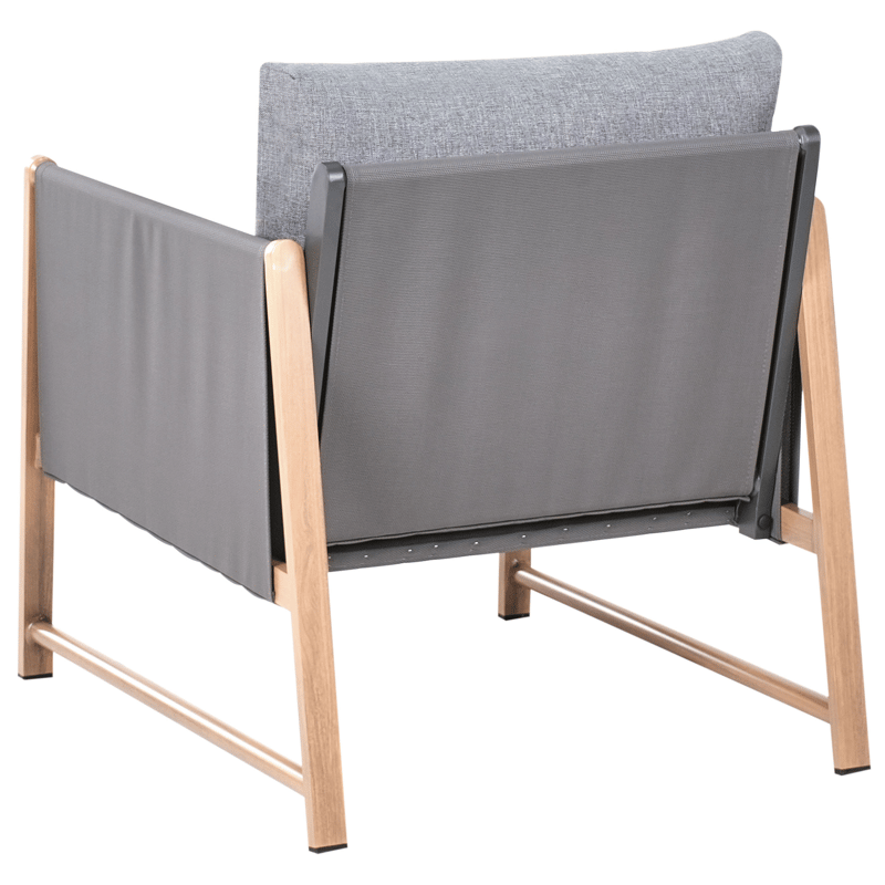 Soffgrupp utomhus med Bord och Fotpall 5-Sits Nola - Grå/Brun - Utemöbler & utemiljö - Utegrupp - Soffgrupp utomhus