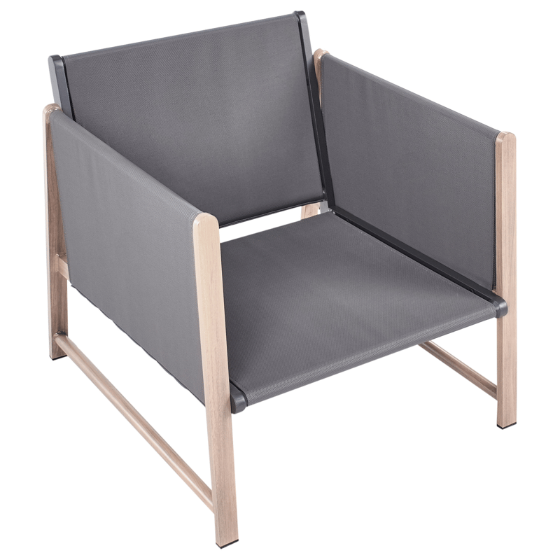 Soffgrupp utomhus med Bord och Fotpall 5-Sits Nola - Grå/Brun - Utemöbler & utemiljö - Utegrupp - Soffgrupp utomhus