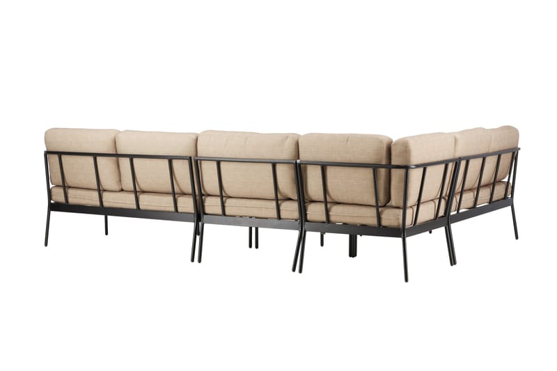 Pehnna Soffgrupp Utomhus 5-sits - Svart - Utemöbler & utemiljö - Loungemöbler - Loungeset & loungegrupp
