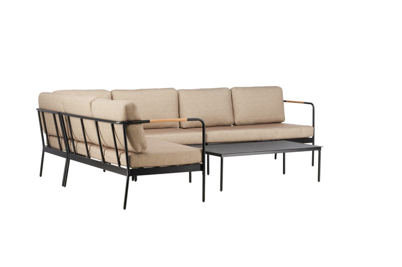 Pehnna Soffgrupp Utomhus 5-sits - Svart - Utemöbler & utemiljö - Loungemöbler - Loungeset & loungegrupp