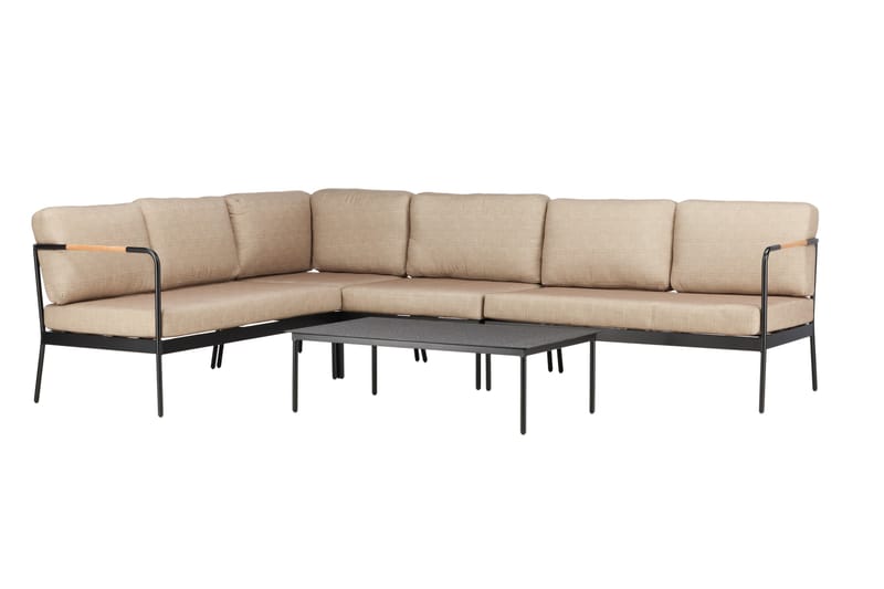 Pehnna Soffgrupp Utomhus 5-sits - Svart - Utemöbler & utemiljö - Loungemöbler - Loungeset & loungegrupp