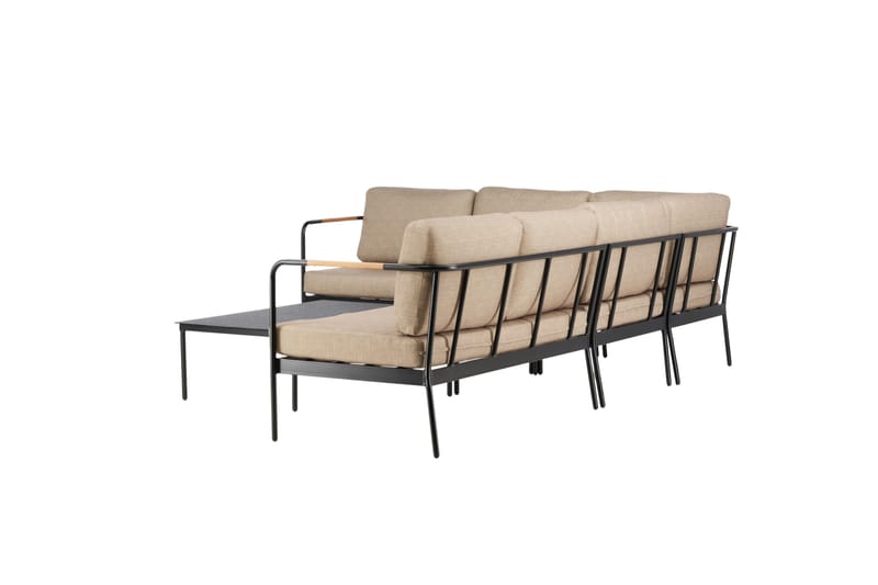 Pehnna Soffgrupp Utomhus 5-sits - Svart - Utemöbler & utemiljö - Loungemöbler - Loungeset & loungegrupp