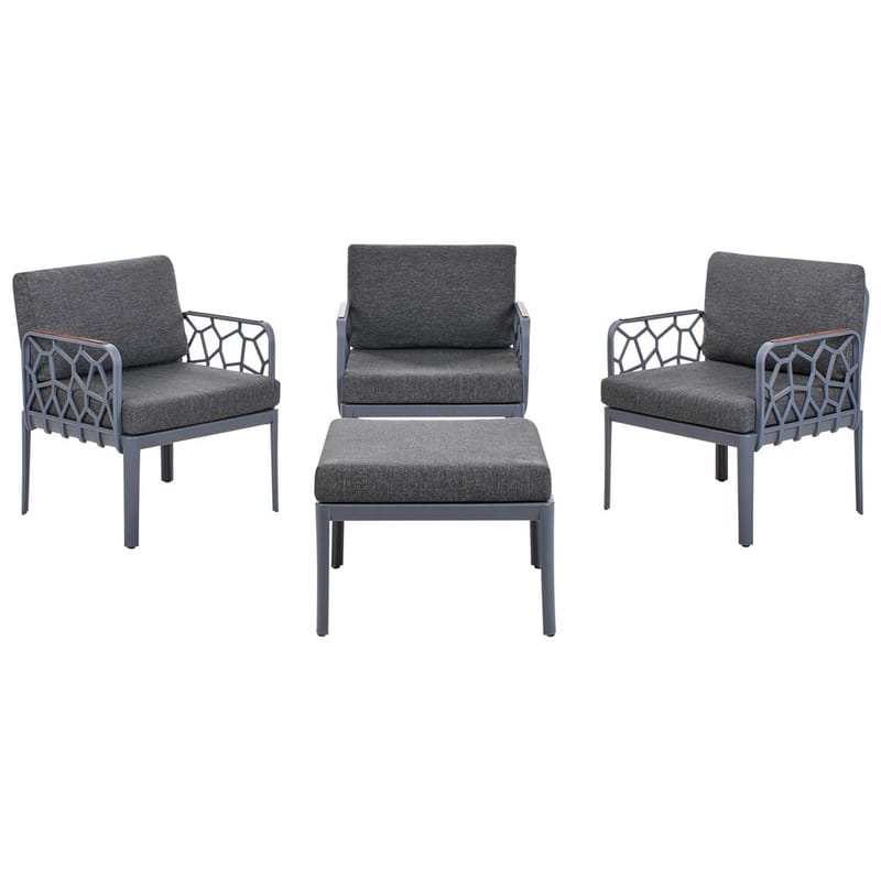 Soffset Eriche - Grå, brun - Utemöbler & utemiljö - Utegrupp - Soffgrupp utomhus