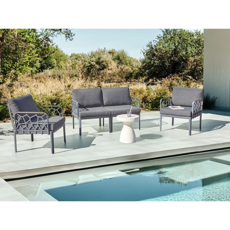 Soffset Eriche - Grå, brun - Utemöbler & utemiljö - Utegrupp - Soffgrupp utomhus