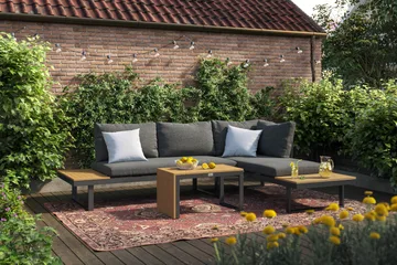 Sonia Soffgrupp Utomhus  4-sits - Grå - Utemöbler & utemiljö - Utegrupp - Soffgrupp utomhus