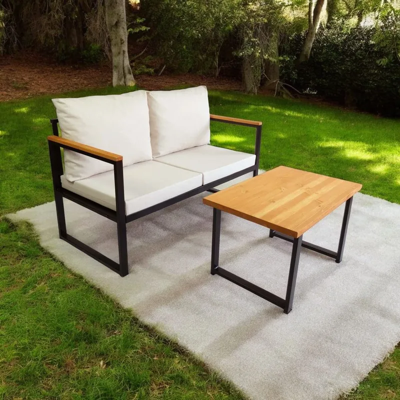 Sylros 2-sits Soffgrupp Utomhus - Beige - Utemöbler & utemiljö - Utegrupp - Soffgrupp utomhus