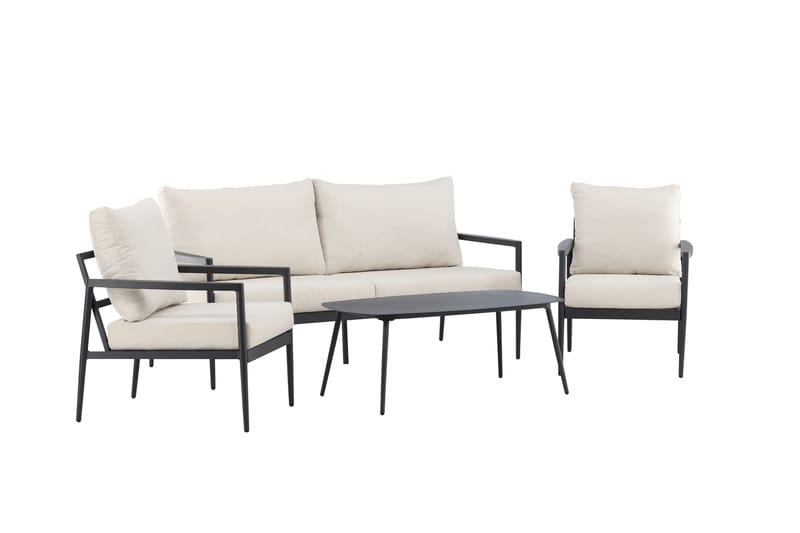 Taromina Soffgrupp Utomhus 4-sits - Svart/Beige - Utemöbler & utemiljö - Utegrupp - Soffgrupp utomhus