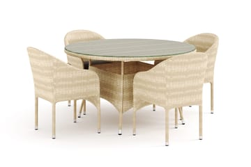 Thor Matgrupp med 4 stolar - Utemöbler & utemiljö - Utegrupp - Matgrupp utomhus