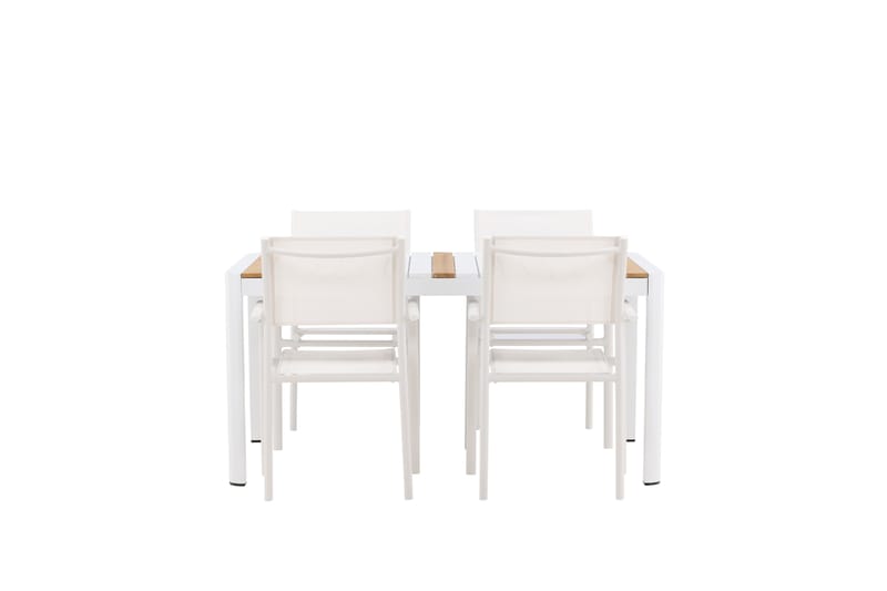 Togo Matgrupp Utomhus 150 cm Rektangulär med 4 Santorini Utestolar - Natur - Utemöbler & utemiljö - Utegrupp - Matgrupp utomhus