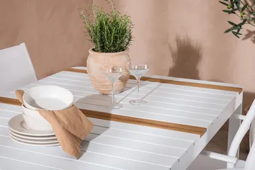 Togo Matgrupp Utomhus 150 cm Rektangulär med 4 Santorini Utestolar - Natur - Utemöbler & utemiljö - Utegrupp - Matgrupp utomhus