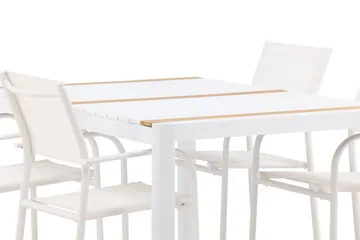 Togo Matgrupp Utomhus 150 cm Rektangulär med 4 Santorini Utestolar - Natur - Utemöbler & utemiljö - Utegrupp - Matgrupp utomhus