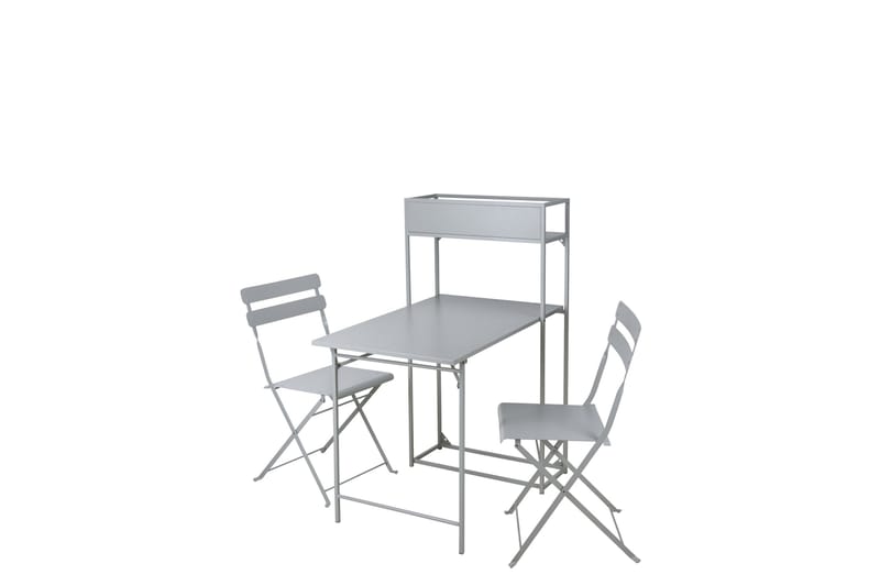 Tourra Liten Balkonggrupp 2-sits - Cafeset till balkong och uteplats - Grå - Utemöbler & utemiljö - Utegrupp - Cafegrupp & cafeset