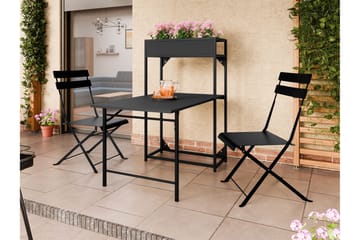 Tourra Liten Balkonggrupp och balkongset  2-sits - Cafeset balkong terrass - Svart - Utemöbler & utemiljö - Utegrupp - Cafegrupp & cafeset