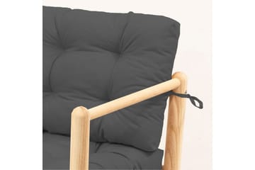 Trädgårdsbord & stolar (3 delar) Hue Antracit - Antracit - Utemöbler & utemiljö - Utegrupp - Cafegrupp & cafeset