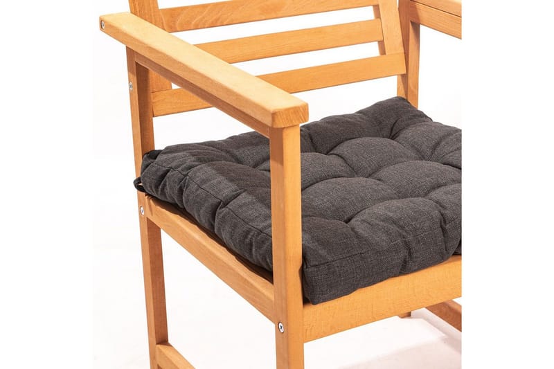 Trädgårdsbord & stolar (4 delar) Ruvin Antracit - Antracit - Utemöbler & utemiljö - Utegrupp - Cafegrupp & cafeset