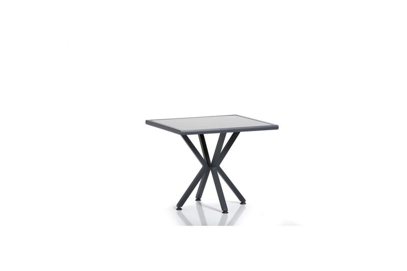 Trädgårdsbord & stolar (5 delar) Iraland Grå / Svart - Svart/Grå - Utemöbler & utemiljö - Utegrupp - Cafegrupp & cafeset