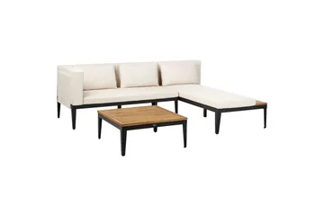 Trädgårdshörnsoffa med bord 3-sits Bracciano - Utemöbler & utemiljö - Utegrupp - Soffgrupp utomhus