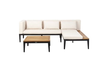 Trädgårdshörnsoffa med bord 3-sits Bracciano - Utemöbler & utemiljö - Utegrupp - Soffgrupp utomhus