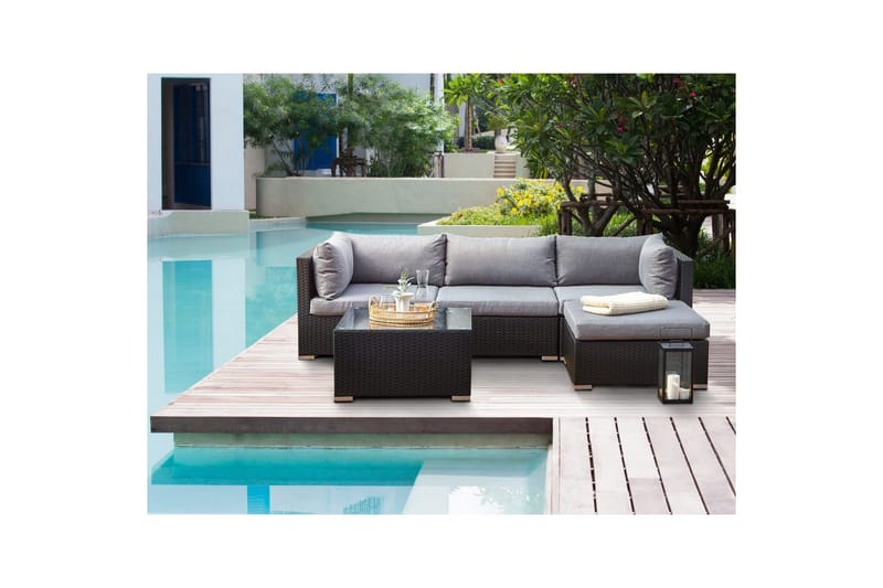 Trädgårdshörnsoffa Sano - Vänstervänd - Utemöbler & utemiljö - Utegrupp - Soffgrupp utomhus