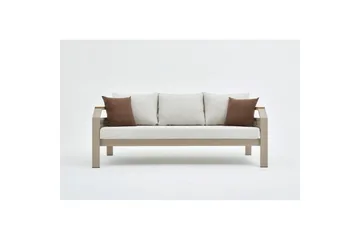 Trädgårdsloungeset Farra Beige - Beige - Utemöbler & utemiljö - Utegrupp - Soffgrupp utomhus