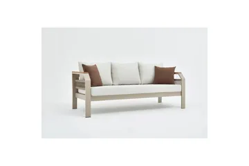 Trädgårdsloungeset Farra Beige - Beige - Utemöbler & utemiljö - Utegrupp - Soffgrupp utomhus
