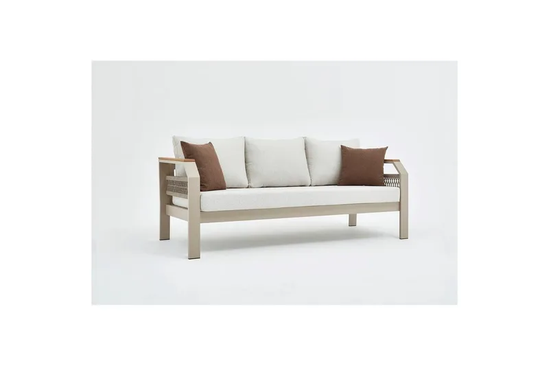 Trädgårdsloungeset Farra Beige - Beige - Utemöbler & utemiljö - Utegrupp - Soffgrupp utomhus