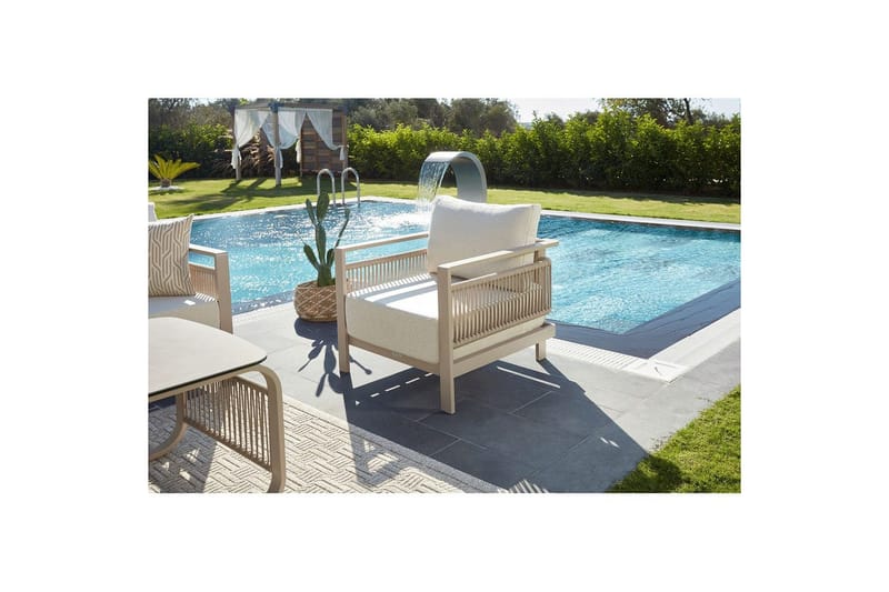 Trädgårdsloungeset Hungirr Beige - Beige - Utemöbler & utemiljö - Utegrupp - Soffgrupp utomhus