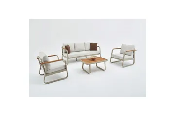 Trädgårdsloungeset Rio Beige - Beige - Utemöbler & utemiljö - Utegrupp - Soffgrupp utomhus