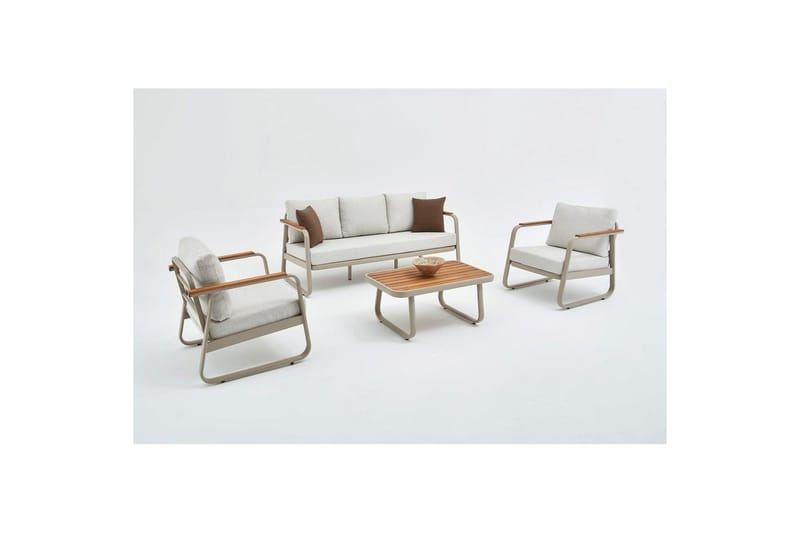 Trädgårdsloungeset Rio Beige - Beige - Utemöbler & utemiljö - Utegrupp - Soffgrupp utomhus
