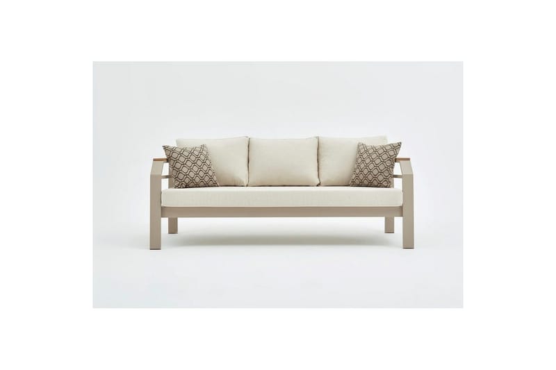 Trädgårdsloungeset Sudassento Beige - Beige - Utemöbler & utemiljö - Utegrupp - Soffgrupp utomhus