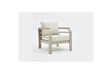 Trädgårdsloungeset Sudassento Beige - Beige - Utemöbler & utemiljö - Utegrupp - Soffgrupp utomhus