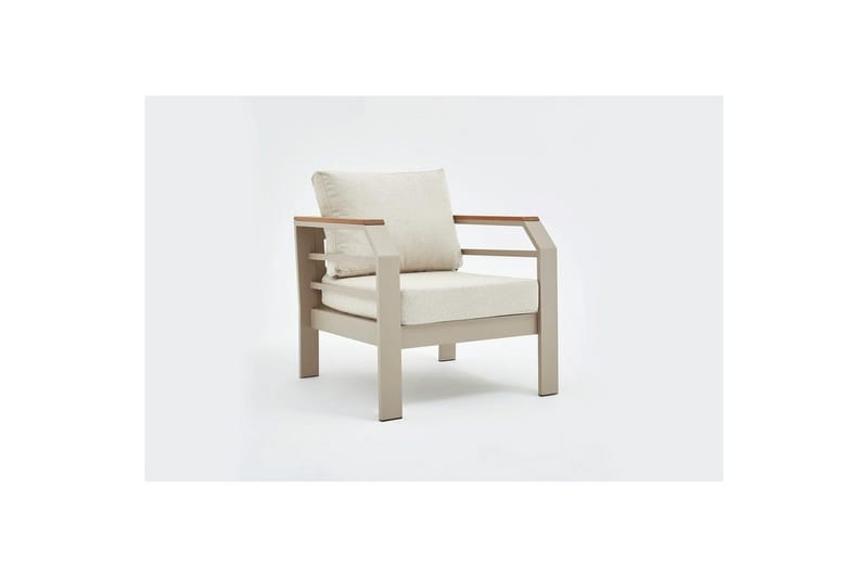 Trädgårdsloungeset Sudassento Beige - Beige - Utemöbler & utemiljö - Utegrupp - Soffgrupp utomhus