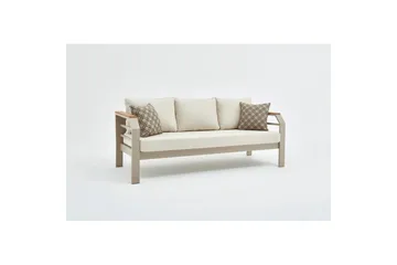 Trädgårdsloungeset Sudassento Beige - Beige - Utemöbler & utemiljö - Utegrupp - Soffgrupp utomhus