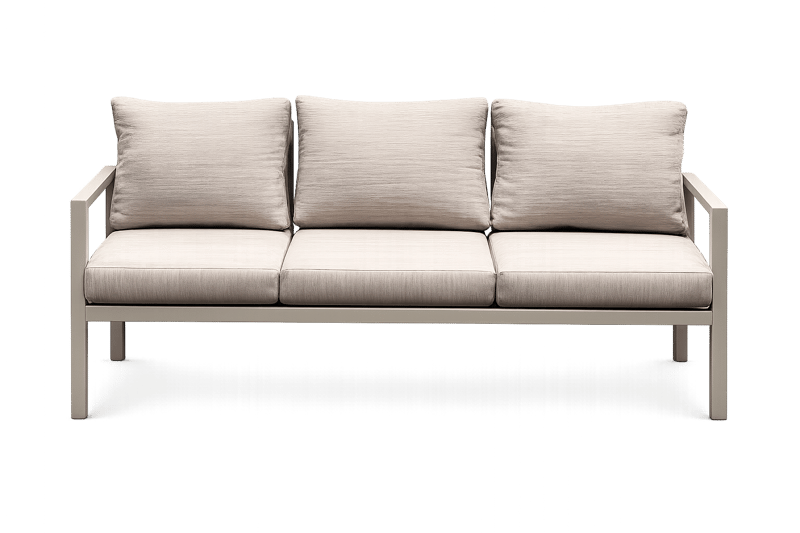 Trädgårdsmöbelgrupp Palermo soffgrupp: 3-sitssoffa, 2 fåtöljer, soffbord - beige - Utemöbler & utemiljö - Utegrupp - Soffgrupp utomhus