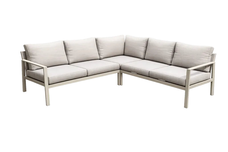 Trädgårdsmöbelgrupp Palermo hörnset - beige - Utemöbler & utemiljö - Utegrupp - Soffgrupp utomhus