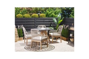 Trädgårdsmöbelset Olbia med fyrkantigt betongbord - Utemöbler & utemiljö - Utegrupp - Matgrupp utomhus