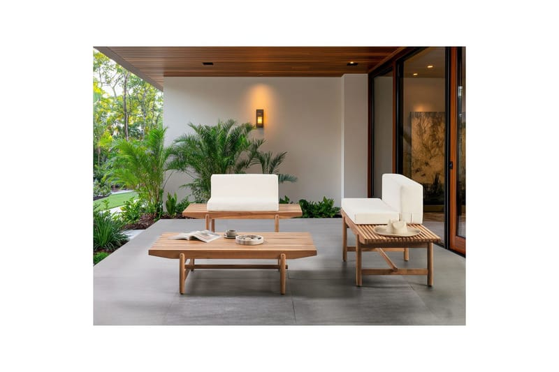 Trädgårdssoffgrupp 2-sits Giaveno - Utemöbler & utemiljö - Utegrupp - Soffgrupp utomhus