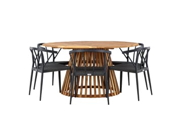 Tucumán Matgrupp Utomhus + 6 Utestolar - Natur - Utemöbler & utemiljö - Utegrupp - Matgrupp utomhus