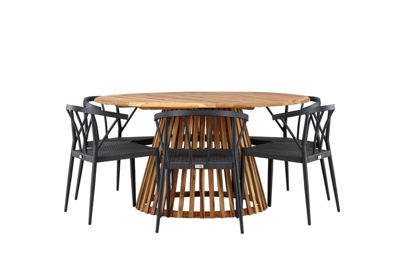 Tucumán Matgrupp Utomhus + 6 Utestolar - Natur - Utemöbler & utemiljö - Utegrupp - Matgrupp utomhus