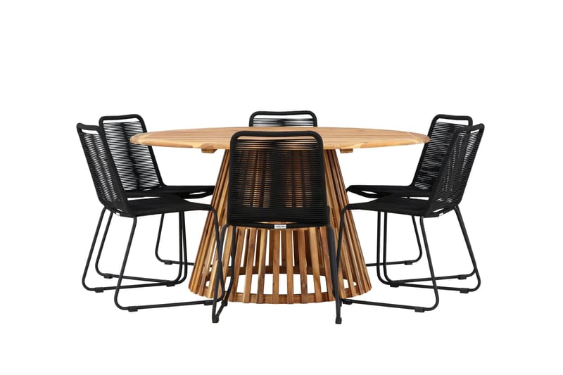 Tucumán Matgrupp Utomhus + 6 Utestolar - Natur - Utemöbler & utemiljö - Utegrupp - Matgrupp utomhus