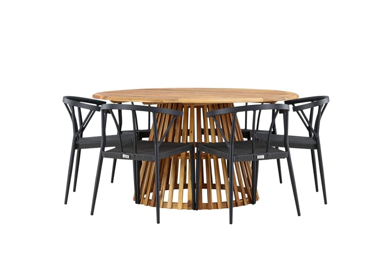 Tucumán Matgrupp Utomhus + 6 Utestolar - Natur - Utemöbler & utemiljö - Utegrupp - Matgrupp utomhus