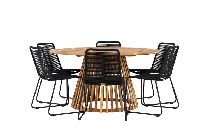 Tucumán Matgrupp Utomhus + 6 Utestolar - Natur - Utemöbler & utemiljö - Utegrupp - Matgrupp utomhus