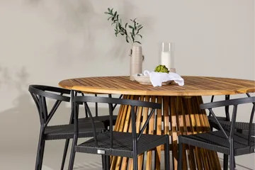 Tucumán Matgrupp Utomhus + 6 Utestolar - Natur - Utemöbler & utemiljö - Utegrupp - Matgrupp utomhus