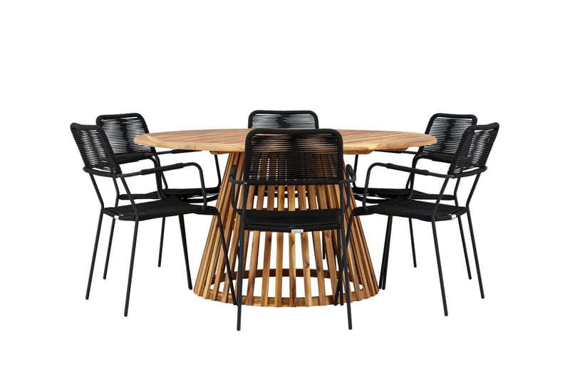 Tucumán Matgrupp Utomhus + 6 Utestolar - Natur - Utemöbler & utemiljö - Utegrupp - Matgrupp utomhus