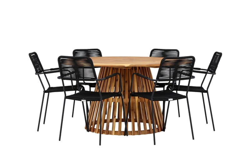 Tucumán Matgrupp Utomhus + 6 Utestolar - Natur - Utemöbler & utemiljö - Utegrupp - Matgrupp utomhus