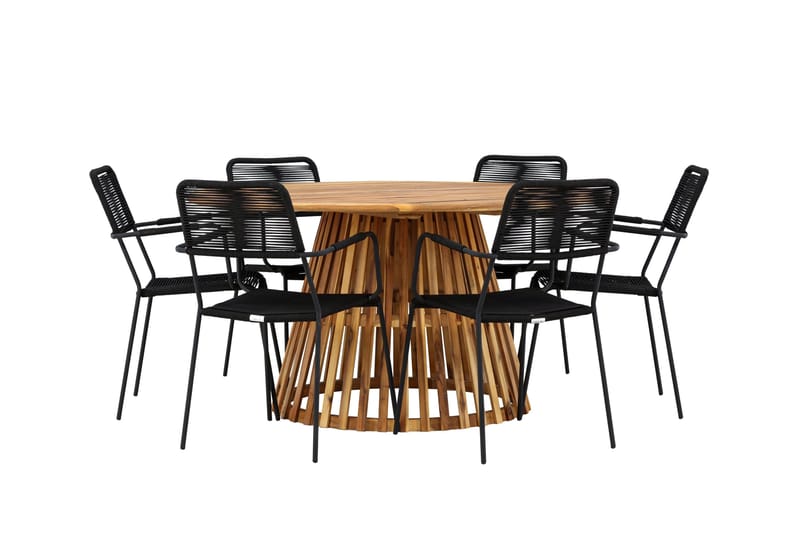 Tucumán Matgrupp Utomhus + 6 Utestolar - Natur - Utemöbler & utemiljö - Utegrupp - Matgrupp utomhus