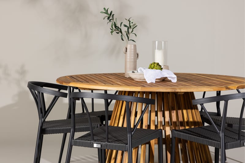 Tucumán Matgrupp Utomhus + 6 Utestolar - Natur - Utemöbler & utemiljö - Utegrupp - Matgrupp utomhus