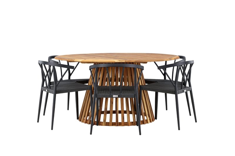 Tucumán Matgrupp Utomhus + 6 Utestolar - Natur - Utemöbler & utemiljö - Utegrupp - Matgrupp utomhus